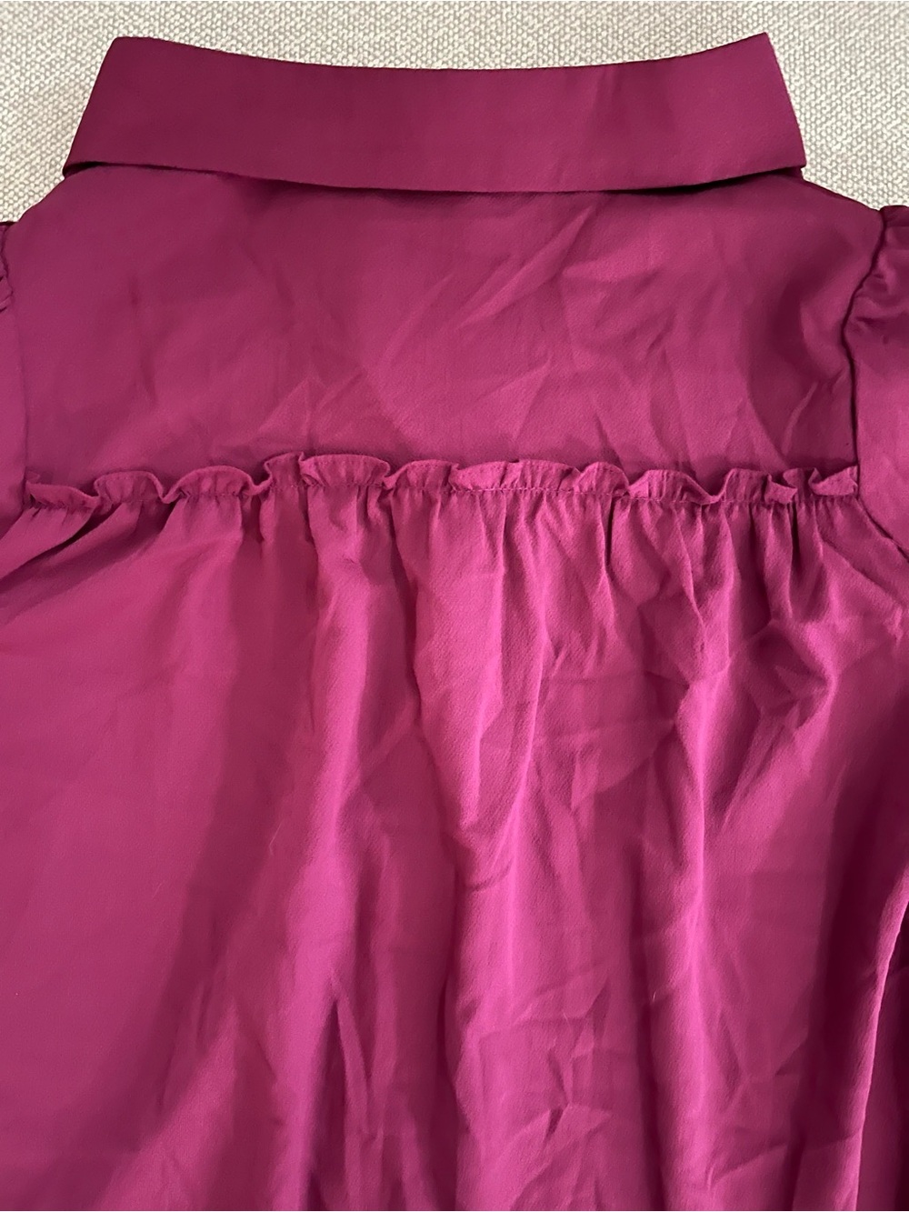 Women’s Umgee Raspberry Button Down Blouse top - Picture 7 of 11
